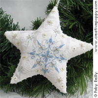 Frosty star (Xmas ornament)