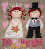 Two hearts, one love - cross stitch pattern designed by Barbara Ana Designs