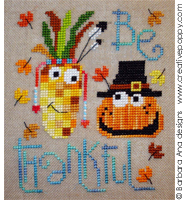 <b>Be thankful</b><br>cross stitch pattern<br>by <b>Barbara Ana Designs</b>