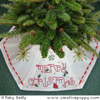 Faby Reilly Designs - Christmas Tree Skirt (cross stitch pattern chart ) (zoom1)