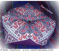 Biggie Biscornu cushion (the giant one!) - cross stitch pattern - by Tam\'s Creations (zoom 3)