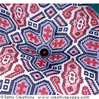 <b>Biggie Biscornu cushion (the giant one!)</b><br>cross stitch pattern<br>by <b>Tam's Creations</b>