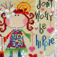 Barbara Ana Designs - Be Hippie! (cross stitch chart)