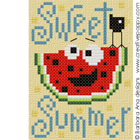 <b>Sweet summer</b><br>cross stitch pattern<br>by <b>Barbara Ana Designs</b>