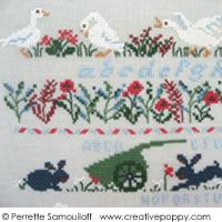 My little town - cross stitch pattern - by Perrette Samouiloff (zoom 2)