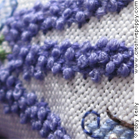 Lavender Bouquet Humbug - cross stitch pattern - by Faby Reilly Designs (zoom 3)