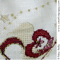 Love Bridesmaid Pouch - cross stitch pattern - by Faby Reilly Designs (zoom 1)