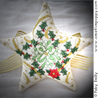 Christmas Star - cross stitch pattern - by Faby Reilly Designs (zoom 2)