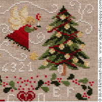 The night before Christmas - cross stitch pattern - by Marie-Anne Réthoret-Mélin