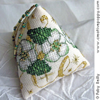 <b>Christmas Rose Humbug</b><br>cross stitch pattern<br>by <b>Faby Reilly Designs</b>