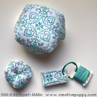 Colors I love Turquoise Collection - cross stitch pattern - by Marie-Anne Réthoret-Mélin