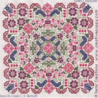 Secret garden mandala - cross stitch pattern - by Tam&#039;s Creations