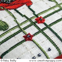 Poppy Box & Alphabet - cross stitch pattern - by Faby Reilly Designs (zoom 2)