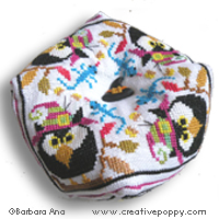 Owlscornu - cross stitch pattern - by Barbara Ana Designs