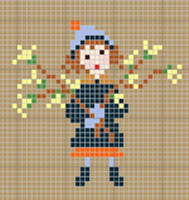 Happy Childhood collection  - Winter - cross stitch pattern - by Perrette Samouiloff (zoom 4)