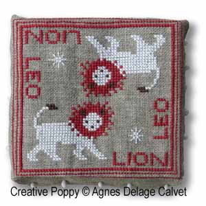 Agnès Delage-Calvet -  Signs of the Zodiac, Taurus -  counted cross stitch pattern chart (zoom3)