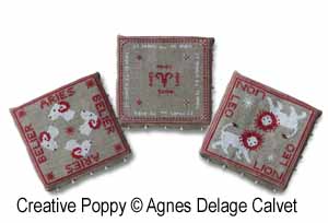 Agnès Delage-Calvet -  Signs of the Zodiac, Pisces -  counted cross stitch pattern chart