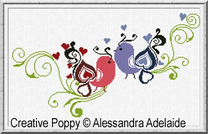 <b>Valentine Passerolli</b><br>cross stitch pattern<br>by <b>Alessandra Adelaide Needleworks</b>