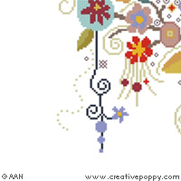 Tree of Crazy Flowers - cross stitch pattern - by Alessandra Adelaide Needleworks (zoom 1)