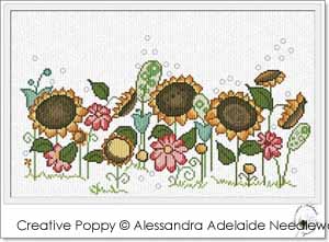 <b>Summer corner</b><br>cross stitch pattern<br>by <b>Alessandra Adelaide Needleworks</b>
