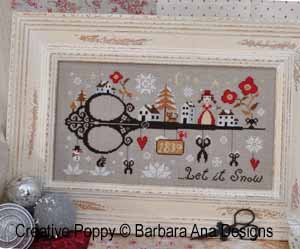 <b>Let it Snow</b><br>cross stitch pattern<br>by <b>Barbara Ana Designs</b>