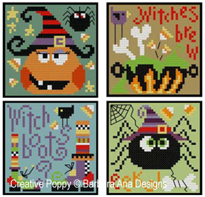 Barbara Ana- Halloween Ornaments - 4 mini charts (cross stitch) (zoom 5)