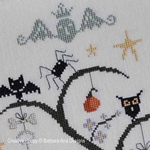 Barbara Ana - O Halloween Tree (cross stitch pattern chart) (zoom 2)