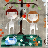 Adam & Eve patterns to cross stitch