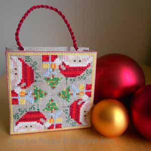 Christmas Biscornu - cross stitch pattern - by Barbara Ana Designs (zoom 2)