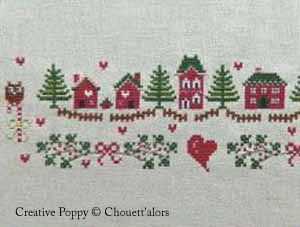 Whoo, Whoo... Christmas is Coming soon! Cross stitch pattern (zoom3)
