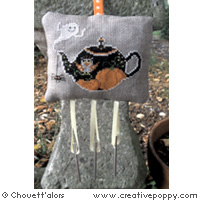 Halloween teapot - cross stitch pattern - by Chouett\'alors (zoom 2)