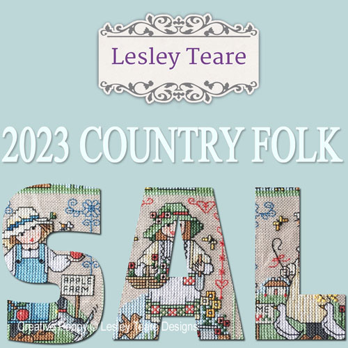Country Folk <br> <b>Lesley Teare Designs 2023 SAL - Subscription</b>