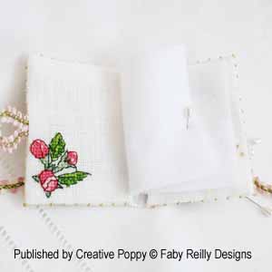 Apple blossom Needlebook (cross stitch pattern ) designed by Faby Reilly (zoom3)