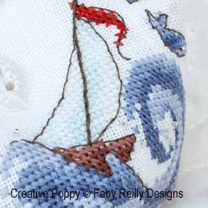 Faby Reilly - High Seas Biscornu (cross stitch pattern chart ) (zoom1)