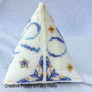 Faby Reilly - Frosty Star Humbug ,Christmas ornament (cross stitch pattern chart) (zoom3)