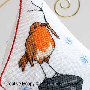 Faby Reilly - Sonny the Snowman Pendant (cross stitch pattern ) (zoom 4)