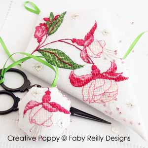 Faby Reilly - Fushia scissor case (cross stitch pattern )