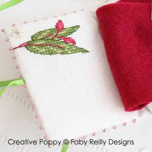 Faby Reilly -Fuchsia Needlebook (cross stitch pattern ) (zoom1)