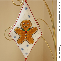 Maman Noël Pendant - cross stitch pattern - by Faby Reilly Designs (zoom 2)