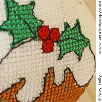 Maman Noël Pendant - cross stitch pattern - by Faby Reilly Designs (zoom 5)