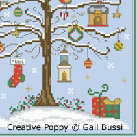 A Christmas song - cross stitch pattern - by Gail Bussi - Rosebud Lane (zoom 3)
