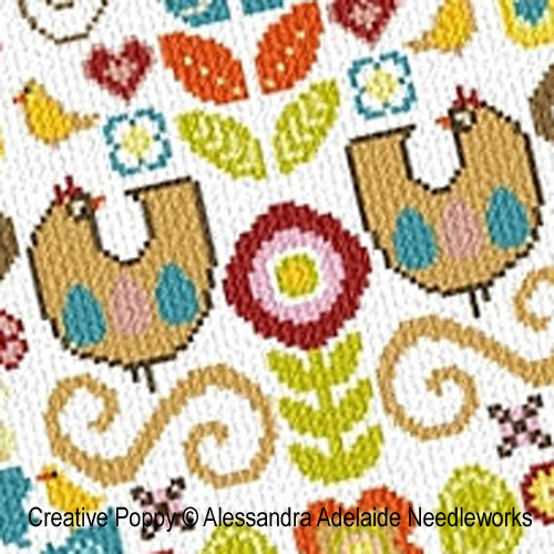 Alessandra Adelaide Needlework - Happy Easter (cross stitch pattern) (zoom3)