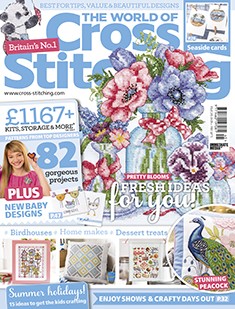 As featured in The World of Cross Stitching magazine issue 245 on sale August 2016