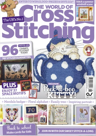 As featured in The World of Cross stitching magazine issue 336 on sale July 2023