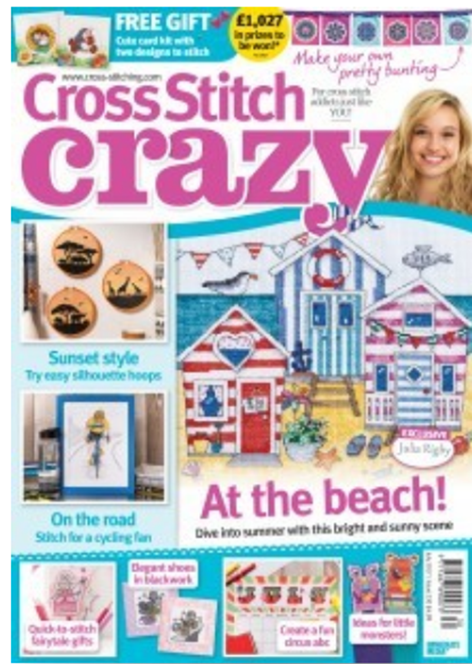 As featured in Cross Stitch Crazy magazine issue 230 on sale May/June 2017