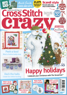 As featured in Cross Stitch Crazy magazine issue 249 on sale November/December 2018