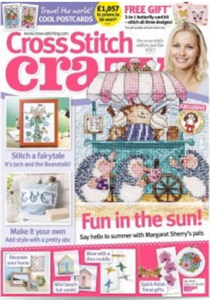 As featured in Cross Stitch Crazy magazine issue 217 on sale May/June 2016