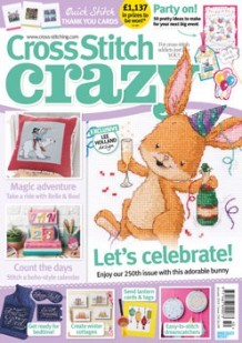 As featured in Cross Stitch Crazy magazine issue 250 on sale December 2018 / January 2019