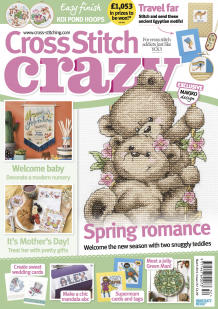 As featured in Cross stitch Crazy magazine issue 252 on sale January/February 2019
