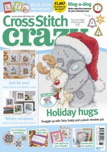 As featured in Cross stitch Crazy magazine - Christmas issue 261 on sale September-October 2019